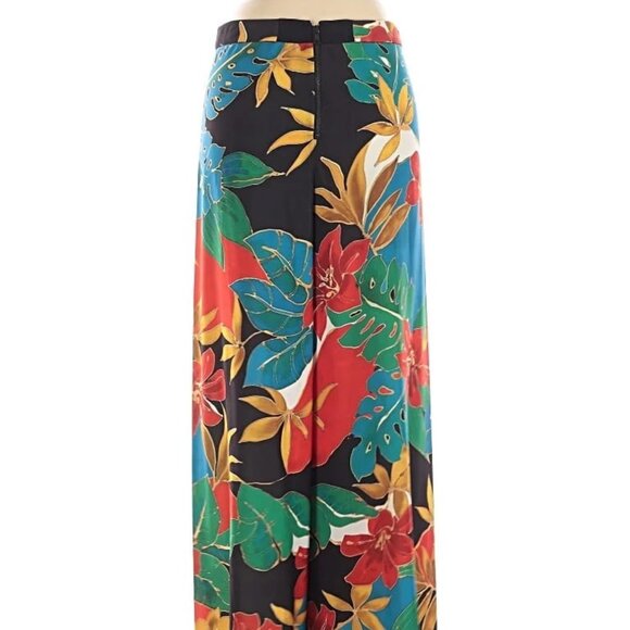Perfect condition! Alice + Olivia bright floral flowy pants, size 6 - Picture 3 of 9